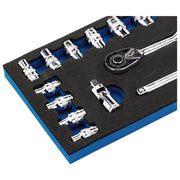 Draper Metric Socket Set, 1/4" Sq. Dr. (26 Piece) 16476 Draper - Town Tools 