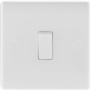 BG 2 Way White Round Edge Switch 1 Gang