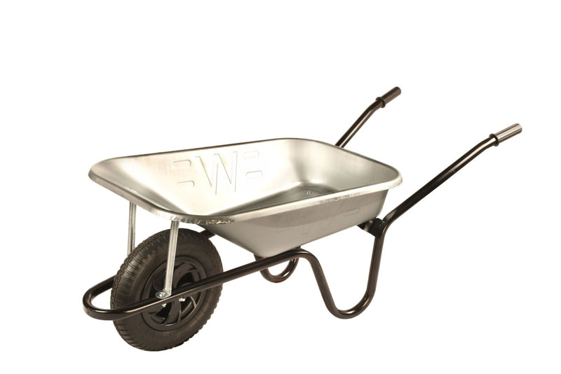 Walsall Wheelbarrow Galvanised Builders Wheelbarrow 85L