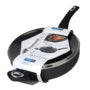 Diamond Non Stick Deep Fry Pan With Glass Lid 28cm