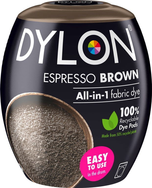 Dylon All in 1 Fabric Dye Espresso Brown