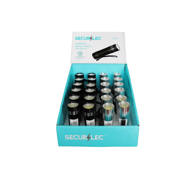 Securlec LED Compact Metal Torch 1w