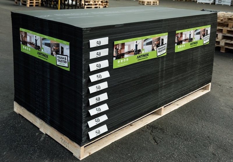 Antinox® Recycled Protection Boards 2.4m x 1.2m Black