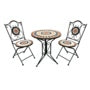 SupaGarden Mosaic Bistro Set Burnt Orange