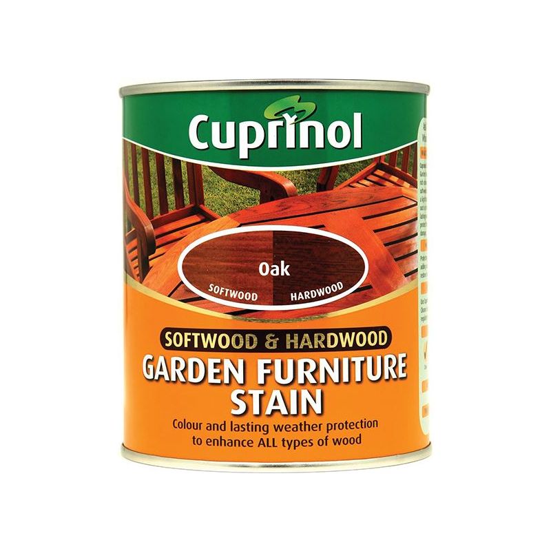 Cuprinol Softwood & Hardwood Garden Furniture Stain Oak 750ml Cuprinol - RockBottom Northampton