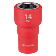 Draper XP1000 VDE Socket, 1/4" Sq. Dr., 14mm Draper - Town Tools