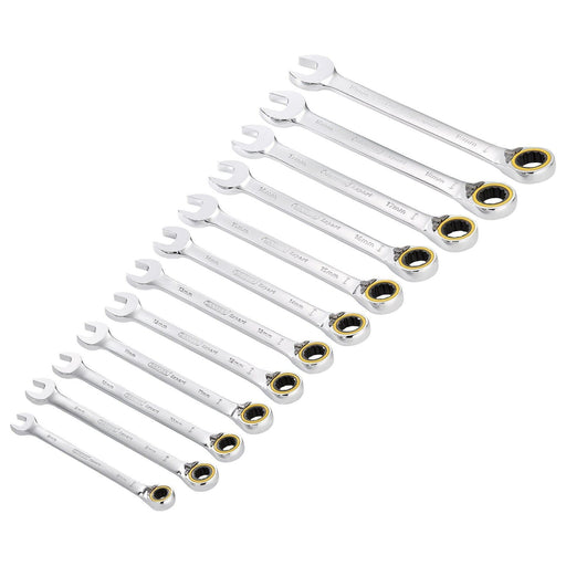 Draper Expert HI-TORQ Metric Reversible Ratchet Combination Spanner Set (12 Piece) Draper - Town Tools