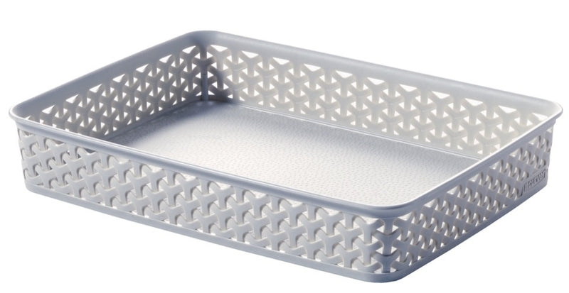 Curver Rattan A4 Tray Grey