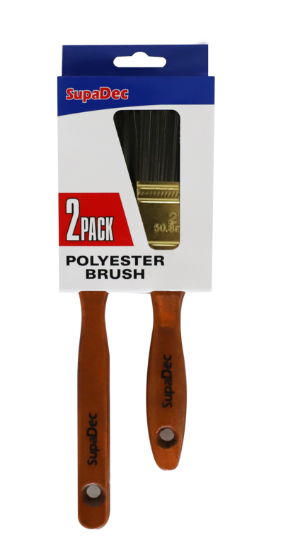 SupaDec Polyester Brush Set Pack 2