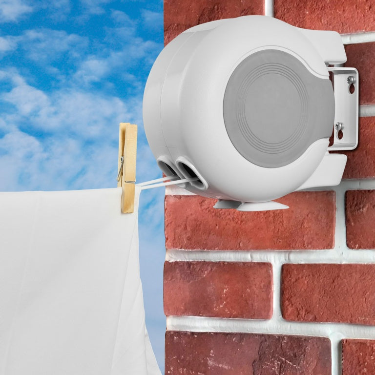 SupaHome Retractable Clothes Line 30m - Double Line Reel