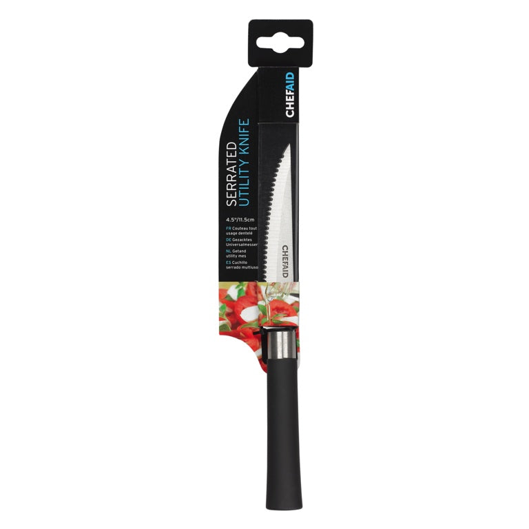 Chef Aid Serrated Utility Knife 4.5" 11.5cm