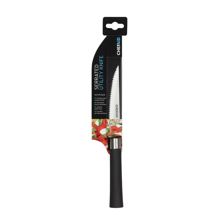 Chef Aid Serrated Utility Knife 4.5" 11.5cm