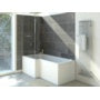 Trojan Solarna L Shape Bath Screen with Towel Rail 1400 x 800mm
