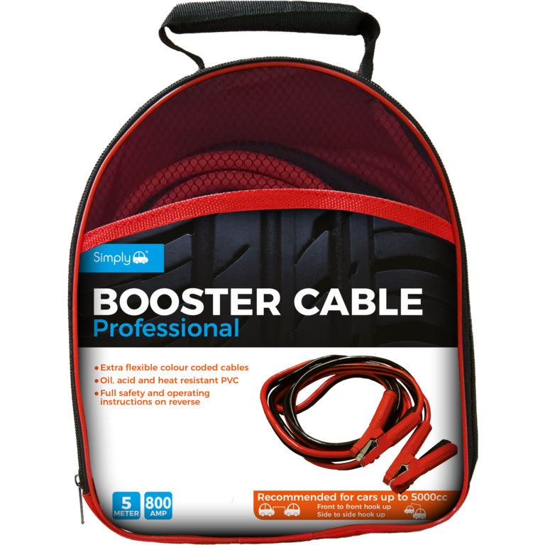 Simply Brand's Professional Jump Leads 800amp x 5m