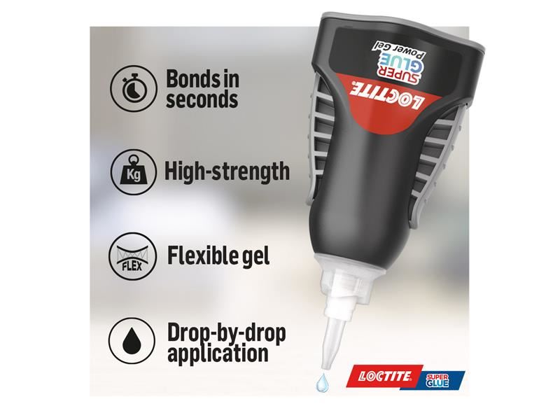 Loctite Super Glue Power Gel Control Bottle 4g Loctite - RockBottom Northampton