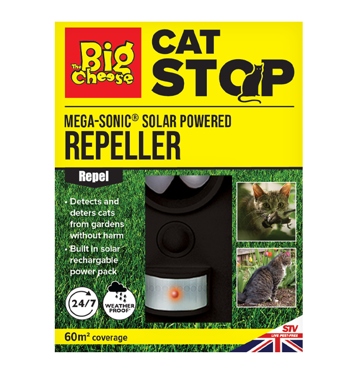 The Big Cheese Mega-Sonic Solar Cat Repeller