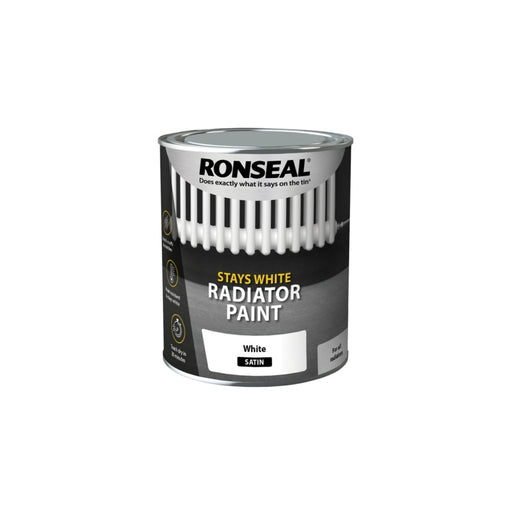 Ronseal One Coat Radiator Paint Satin 750ml White