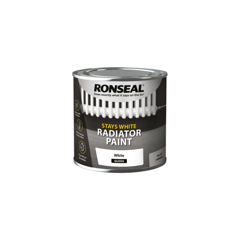 Ronseal One Coat Radiator Paint Gloss 250ml