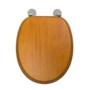 Croydex Flexi-Fix Toilet Seat Davos Antique Pine