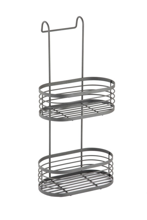 Blue Canyon 2 Tier Over Shower Screen Caddy Grey