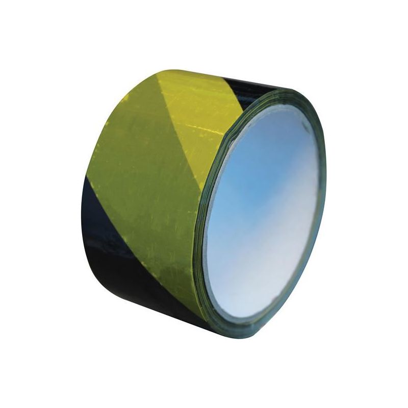 Faithfull Economy Self-Adhesive Hazard Tape Black/Yellow 50mm x 33m Faithfull - RockBottom Northampton