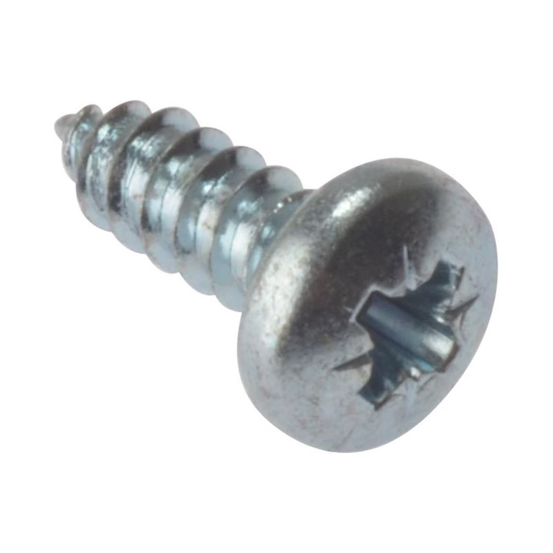 Forgefix Self-Tapping Screw Pozi Compatible Pan Head ZP 3/4in x 10 Box 200 ForgeFix - RockBottom Northampton