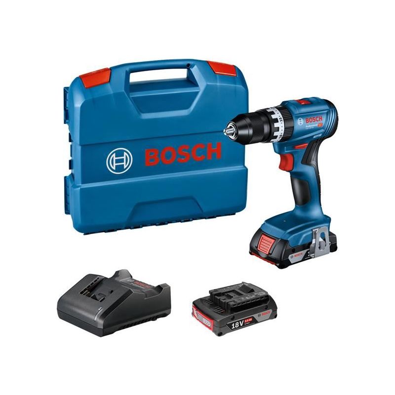 Bosch GSB 18V-45 Professional Combi Drill 18V 2 x 2.0Ah Li-ion Bosch - RockBottom Northampton