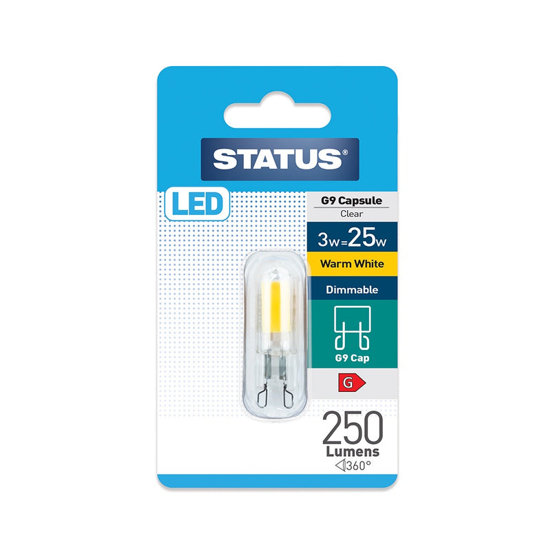 Status G9 Warm White Dimmable 3W