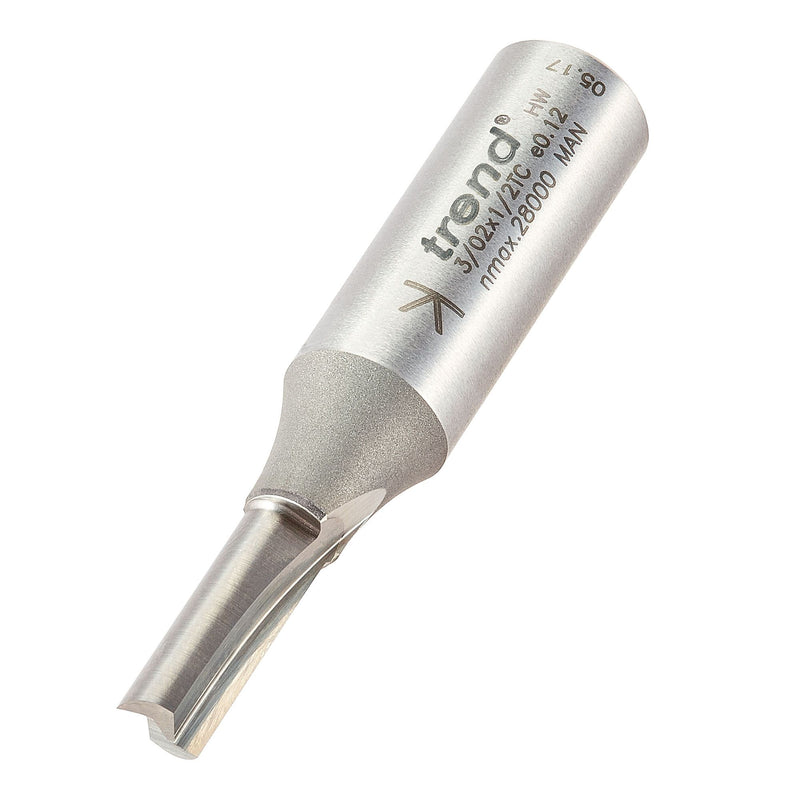 Trend Two Flute Cutter 6.3mm Diameter Heavy Duty Tool