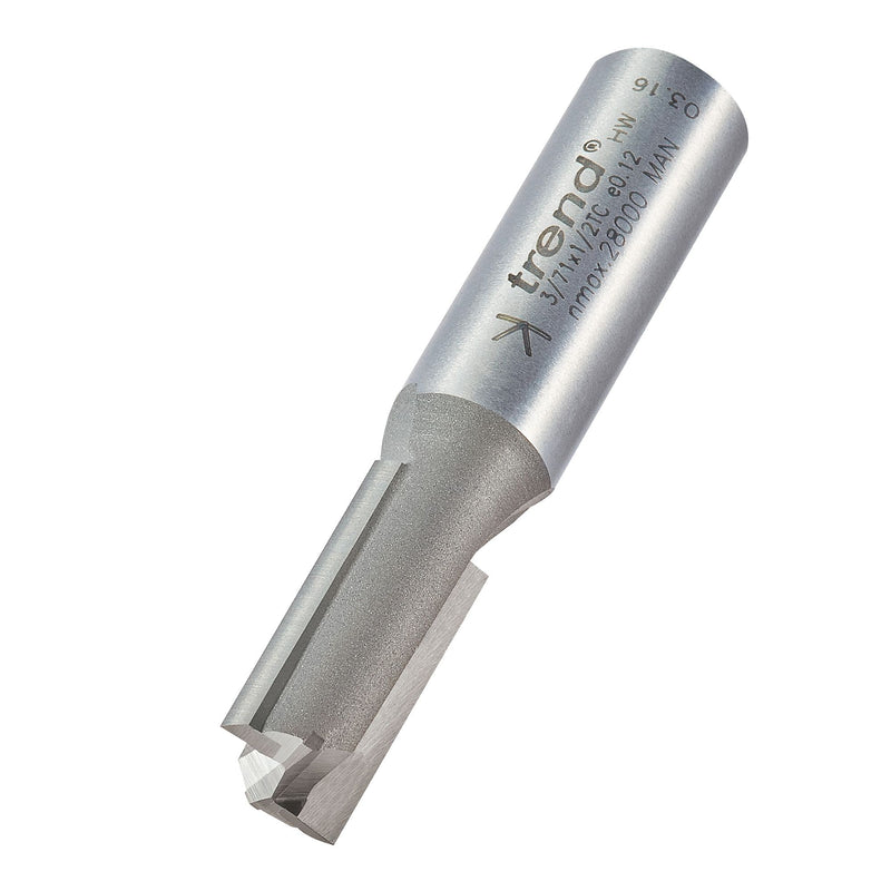 Trend Two Flute Cutter 12mm Heavy Duty Tool