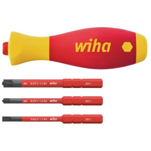 Wiha SoftFinish® electric slimVario Screwdriver Set, 4 Piece Wiha - RockBottom Northampton