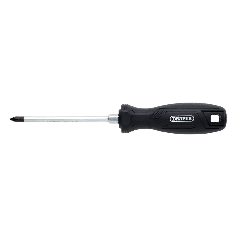 Draper Phillips Hard Grip Screwdriver, PH1 x 100mm Draper - Town Tools
