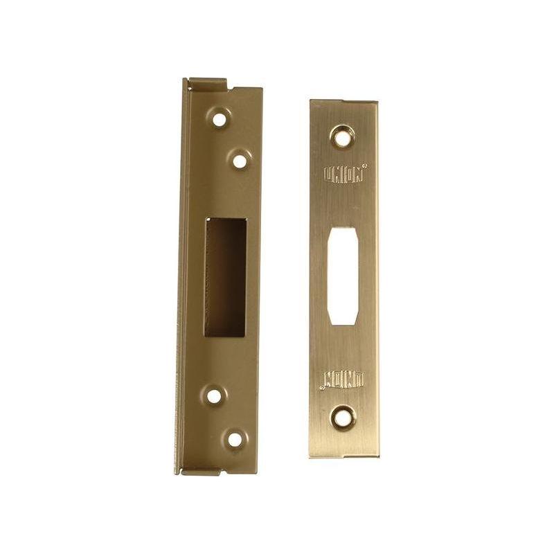 Union StrongBOLT 2100 Mortice Deadlock Rebate Kit 13mm Polished Brass Box UNION - RockBottom Northampton