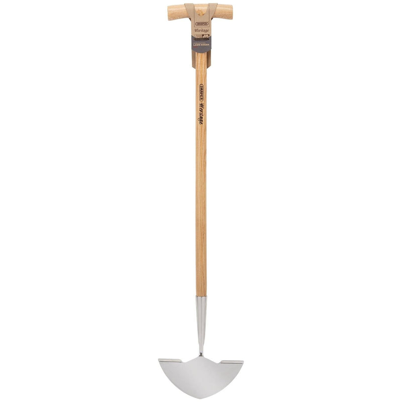 Draper Heritage Stainless Steel Lawn Edger with Ash Handle 99021 Draper - Town Tools 