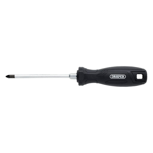Draper Pozi Hard Grip Screwdriver, PZ1 x 100mm Draper - Town Tools