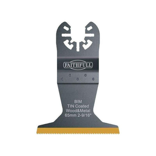 Faithfull Multi-Functional Tool Bi-Metal Flush Cut TiN Coated Blade 65mm Faithfull - RockBottom Northampton