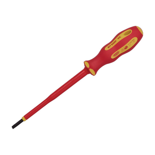 Draper XP1000 VDE Plain Slot Screwdriver, 3.5 x 100mm 64413 Draper - Town Tools 