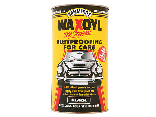 Hammerite Waxoyl Black Pressure Can 2.5 Litre