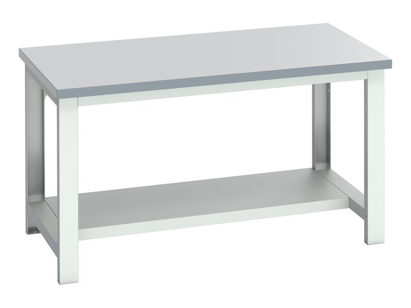 Bott Cubio Bench with Half Shelf, ESD Laminate Top 1500 x 900mm