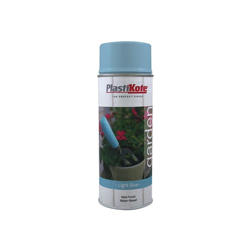 Plastikote Garden Colours Spray Paint Light Blue 400ml PlastiKote - RockBottom Nothampton