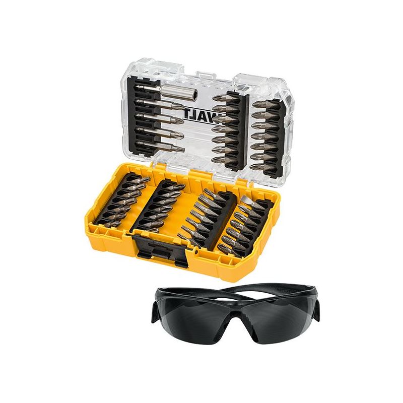 Dewalt Power Tools DT70703 Screwdriving Set, 47 Piece + Safety Glasses DeWALT Power Tools - RockBottom Northampton