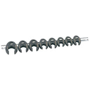 Draper Metric Crow Foot Spanner Set on a Metal Rail, 3/8" Sq. Dr. (8 Piece) Draper - Town Tools 