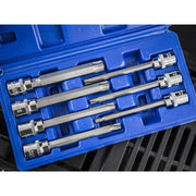 Bluespot Tools 3/8in Drive Extra Long TORX Socket Bit Set, 7 Piece BlueSpot Tools - RockBottom Northampton