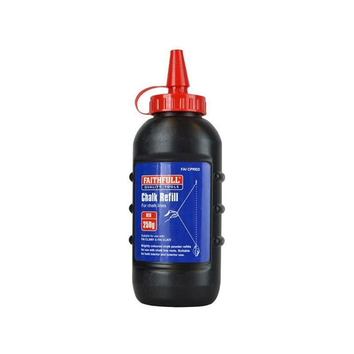 Faithfull Chalk Powder Red 250g Faithfull - RockBottom Northampton