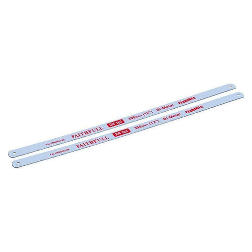 Faithfull Hacksaw Blades 300mm (12in) x 24 TPI (Pack 2) Faithfull - RockBottom Northampton