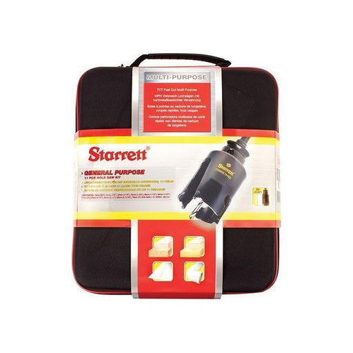 Starrett KMP11021 TCT General Purpose Holesaw Kit, 13 Piece Starrett - RockBottom Nothampton