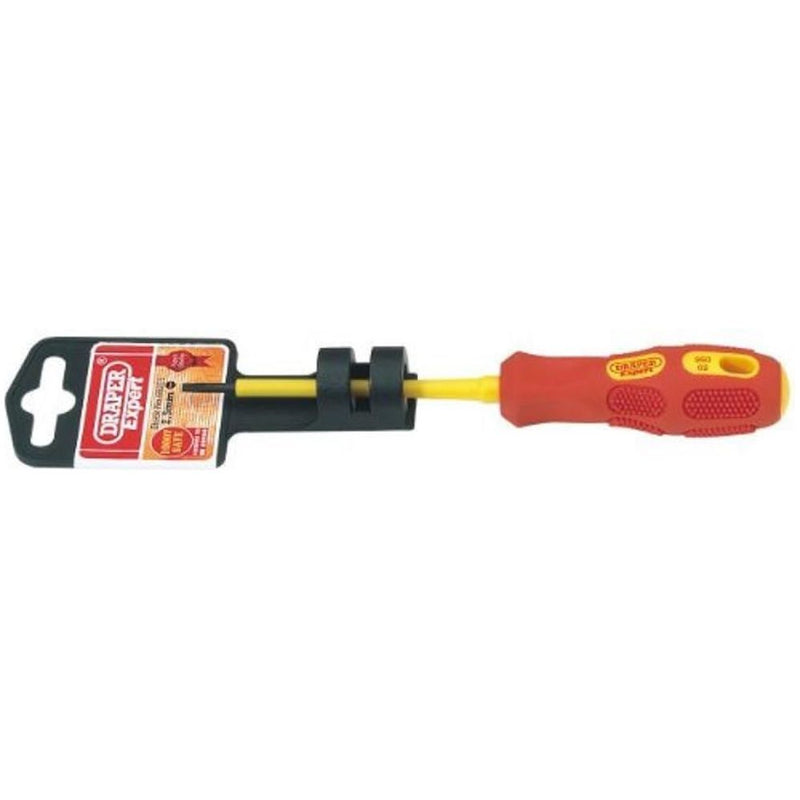 Draper VDE Approved Fully Insulated Plain Slot Screwdriver, 2.5 x 75mm (Display Draper - Town Tools 