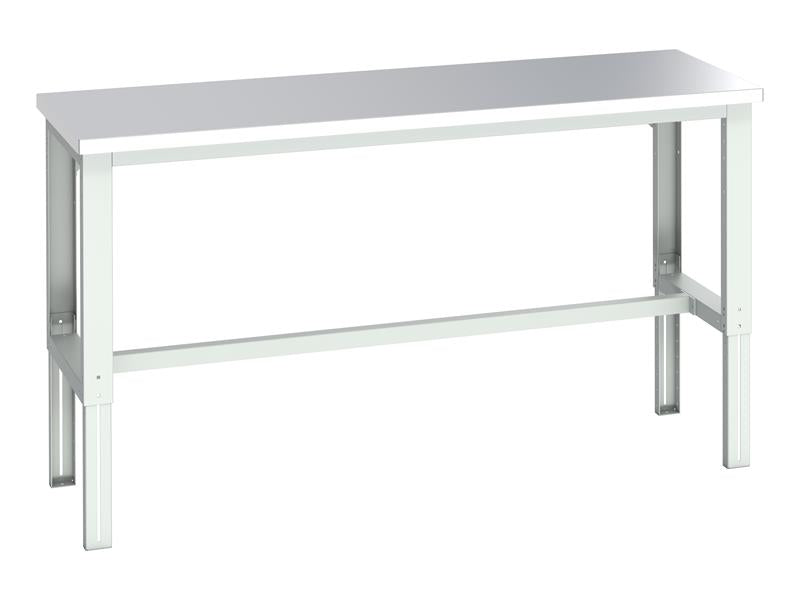 Bott Cubio Adjustable Bench, Stainless Steel Clad Top 2000 x 750mm