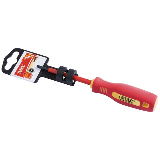 Draper Fully Insulated Plain Slot Screwdriver, 2.5 x 75mm 46515 Draper - Town Tools 