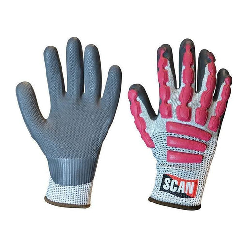 Scan Anti-Impact Latex Cut 5 Gloves - XL (Size 10) Scan - RockBottom Nothampton